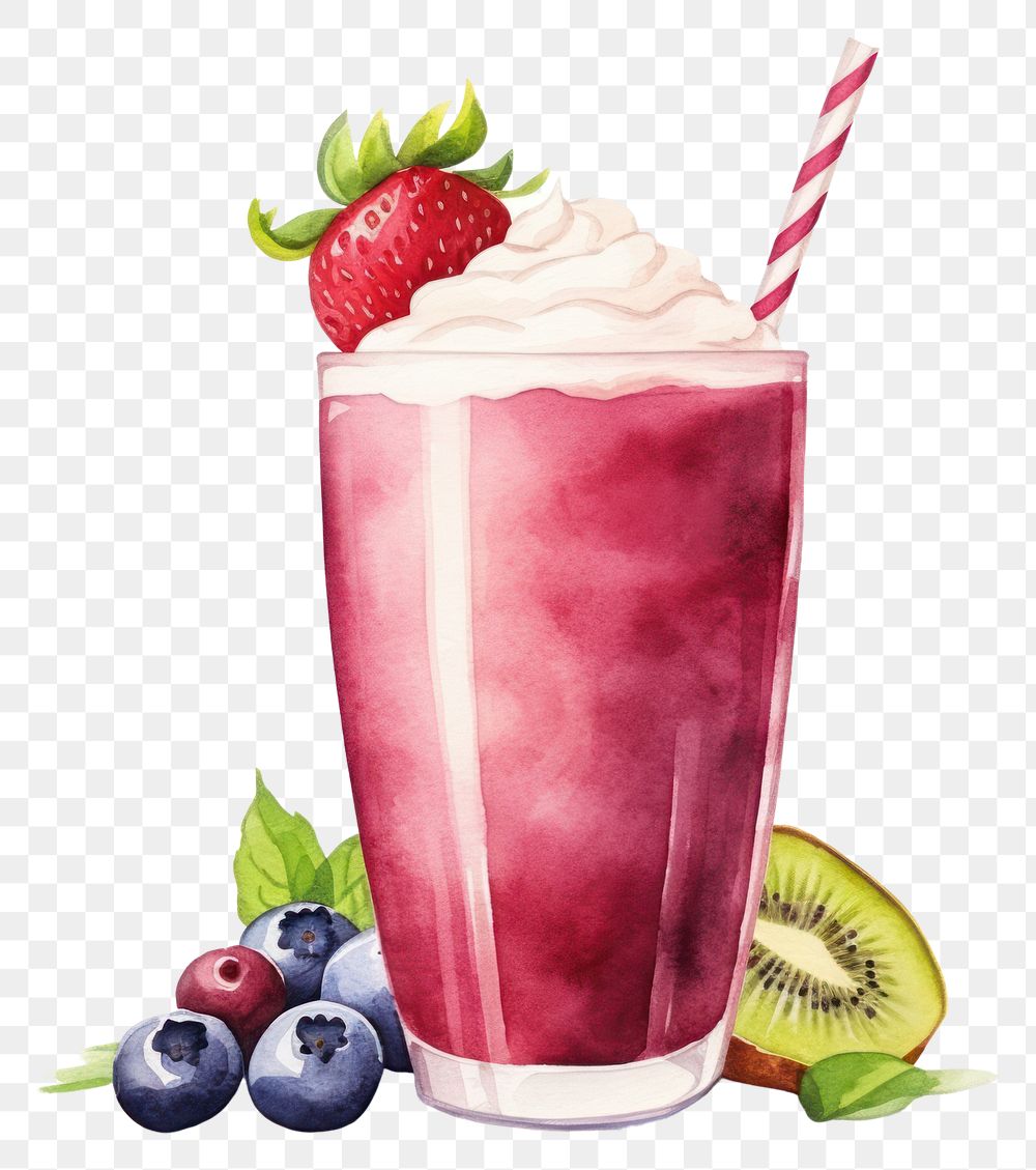 PNG Smoothie blueberry dessert fruit. AI generated Image by rawpixel.
