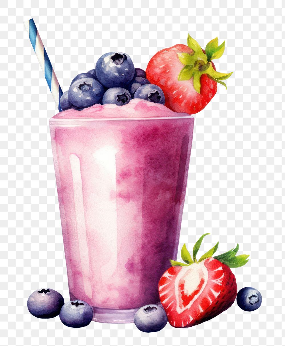 PNG Smoothie blueberry fruit drink. AI generated Image by rawpixel.
