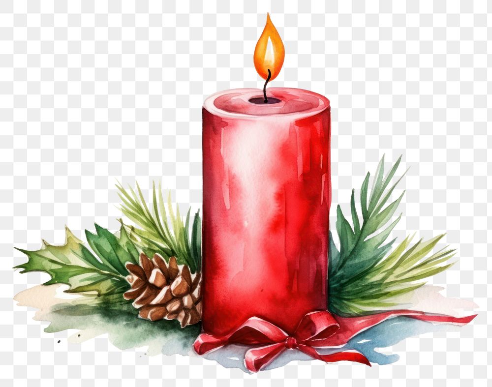 PNG Candle christmas white background illuminated. AI generated Image by rawpixel.