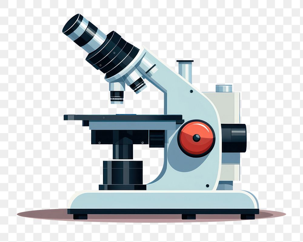 PNG Microscope white background transportation biotechnology. AI generated Image by rawpixel.