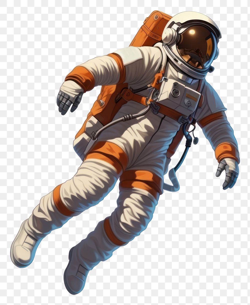 PNG Astronaut cartoon sports transparent background. 