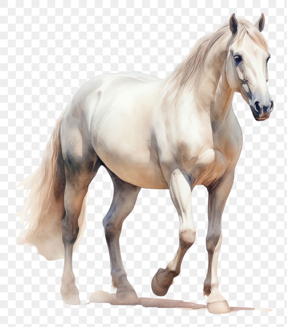 PNG Horse stallion standing animal. AI generated Image by rawpixel.