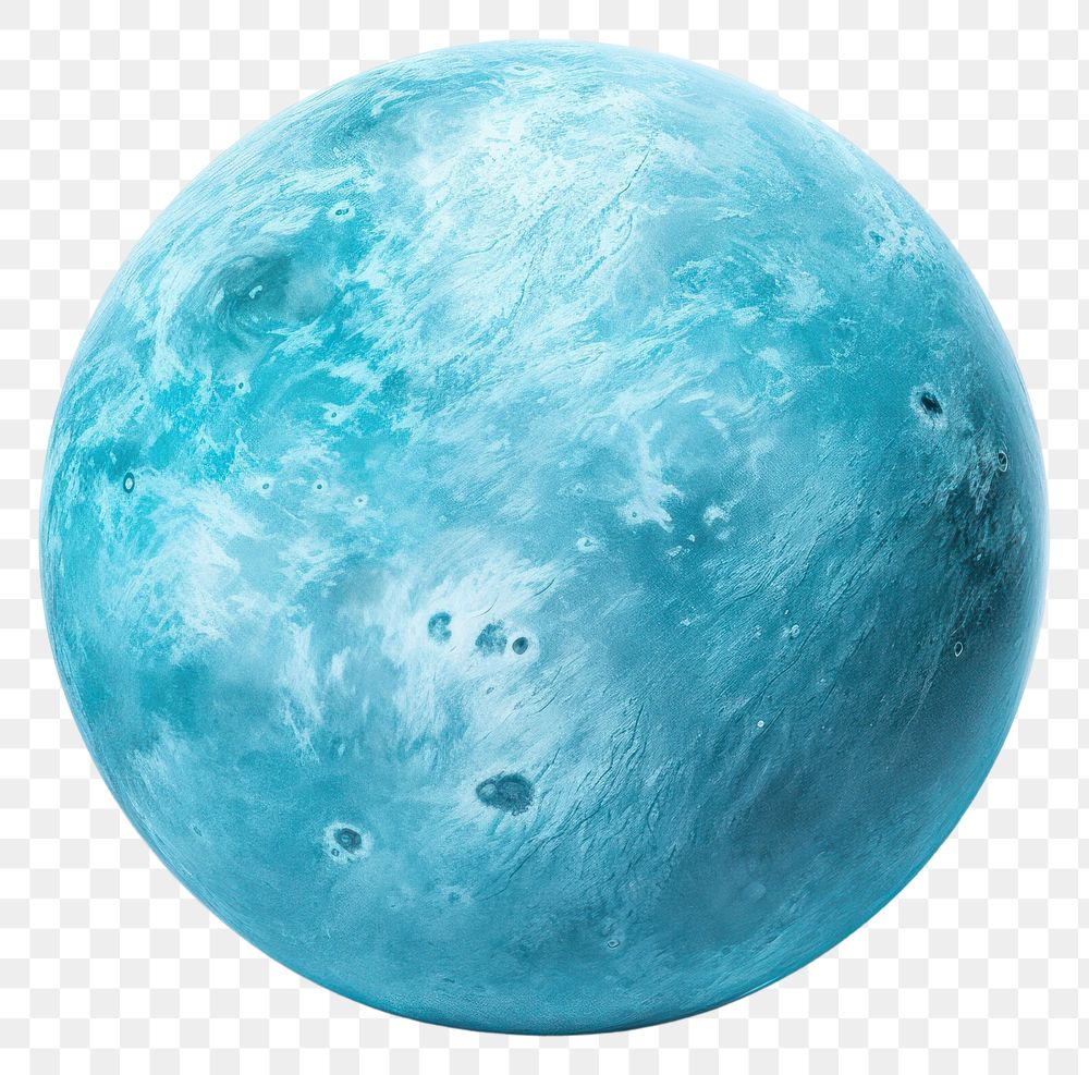 PNG Planet astronomy turquoise sphere.