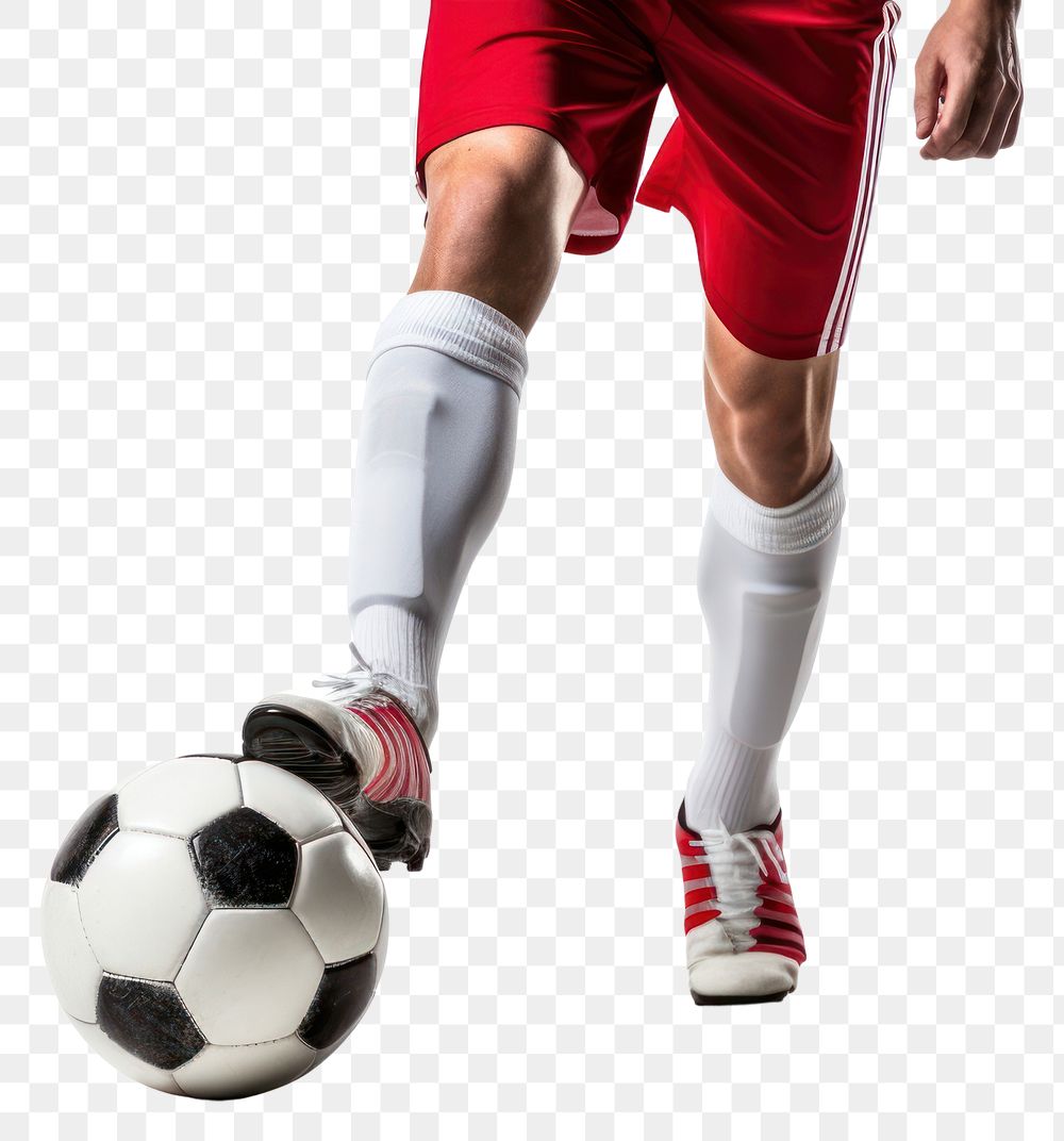 PNG Soccer football footwear kicking. AI generated Image by rawpixel.