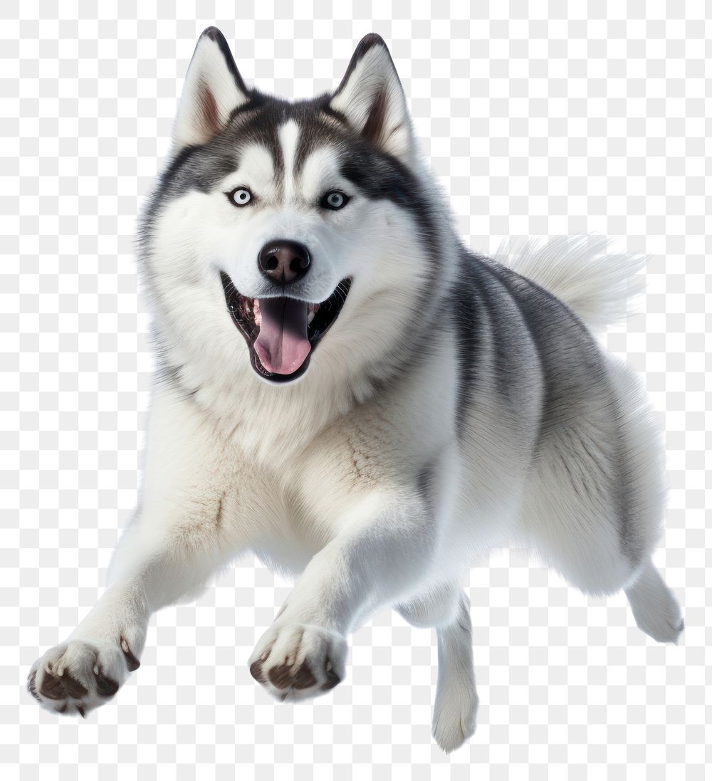 PNG Siberian Husky pet dog. 