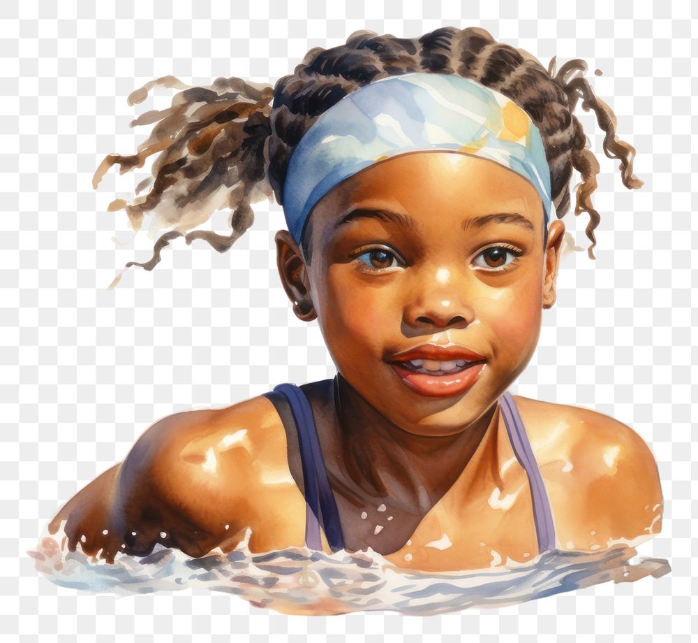 PNG Swimwear swimming portrait sports. AI generated Image by rawpixel.