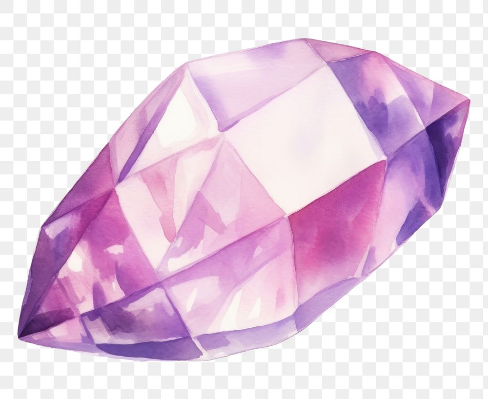 PNG Gemstone amethyst crystal mineral. AI generated Image by rawpixel.