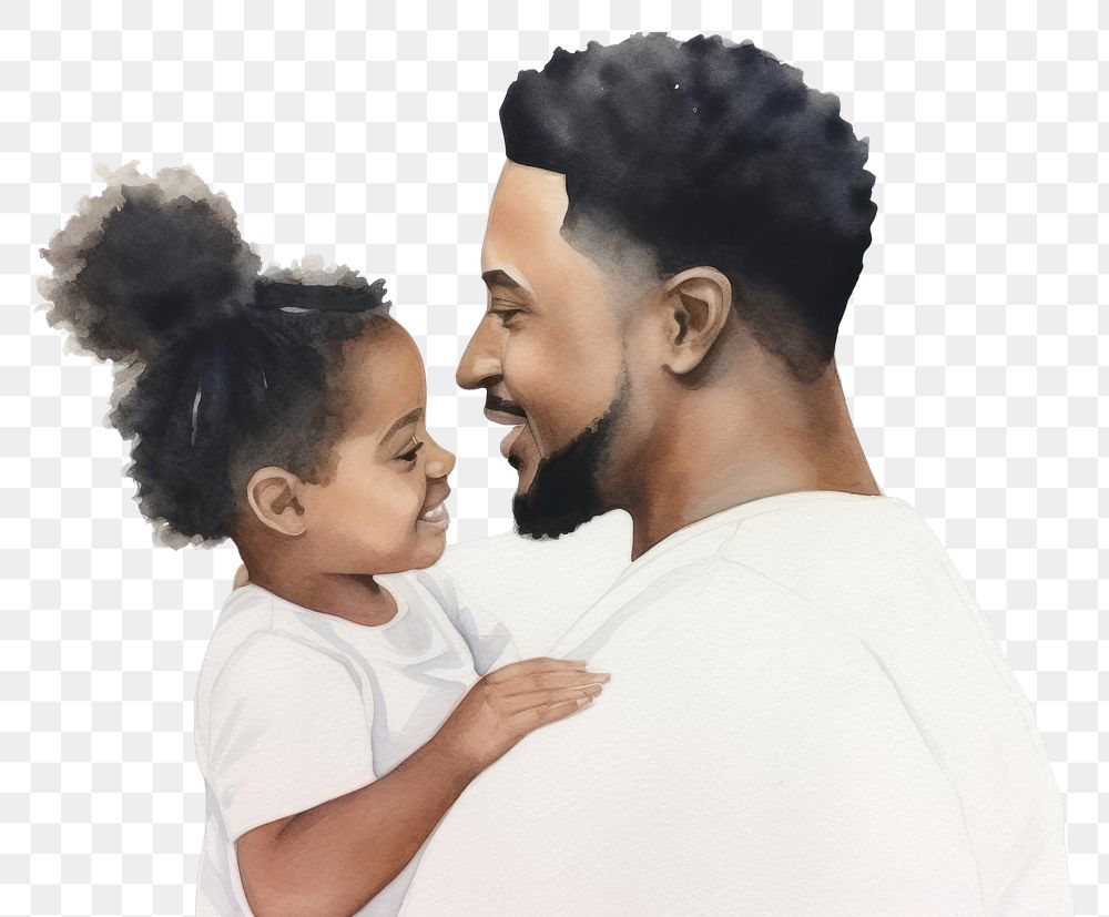 PNG Portrait father adult togetherness. AI generated Image by rawpixel.