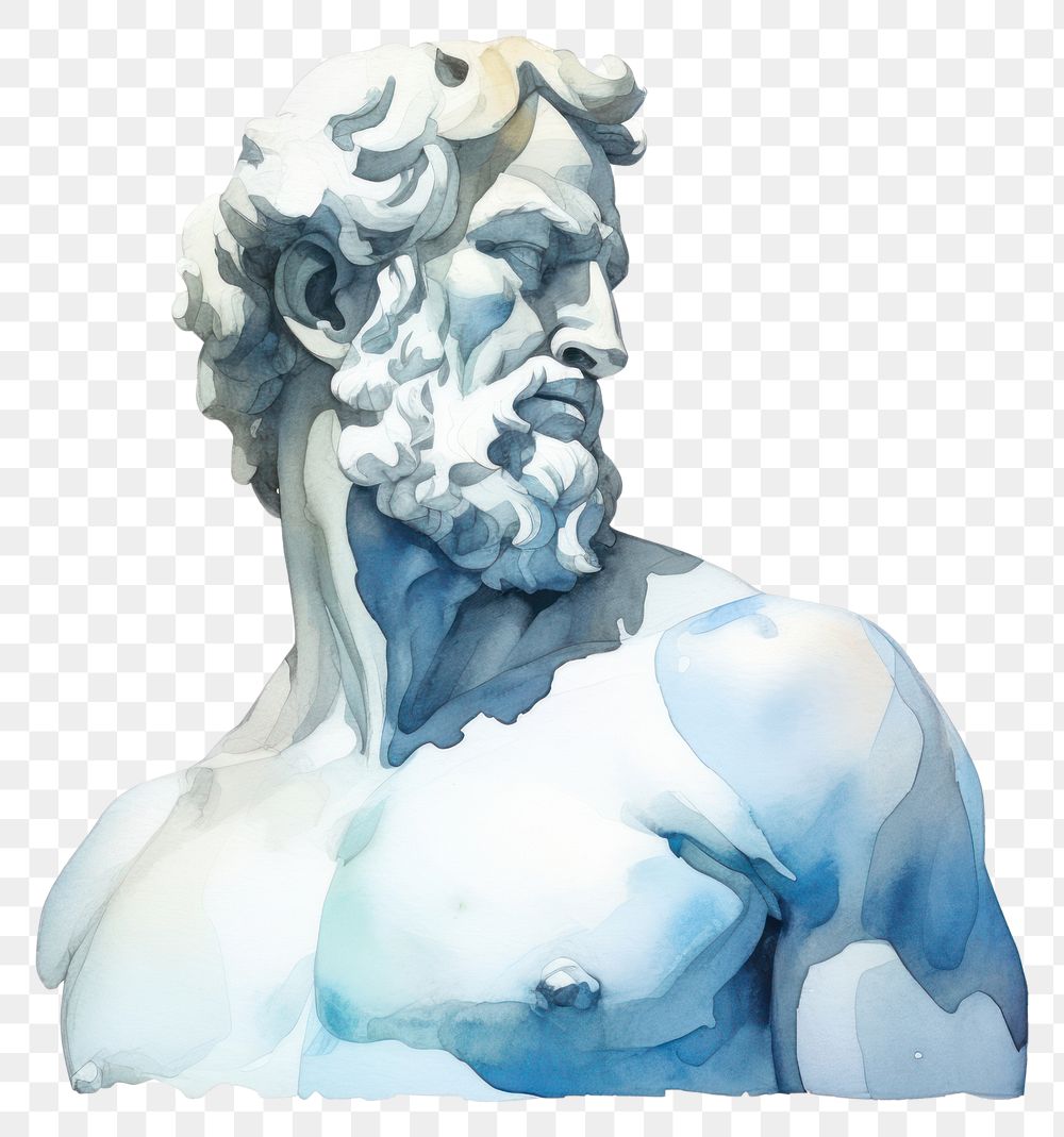 PNG Sculpture art drawing statue. AI generated Image by rawpixel.