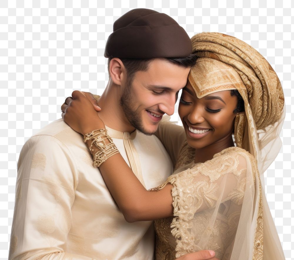 PNG Portrait fashion hugging wedding. AI generated Image by rawpixel.