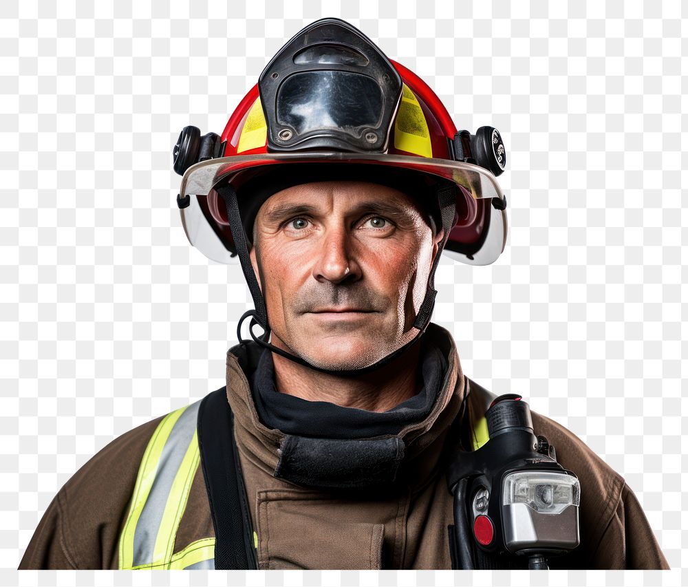 PNG Helmet adult firefighter protection. AI generated Image by rawpixel.