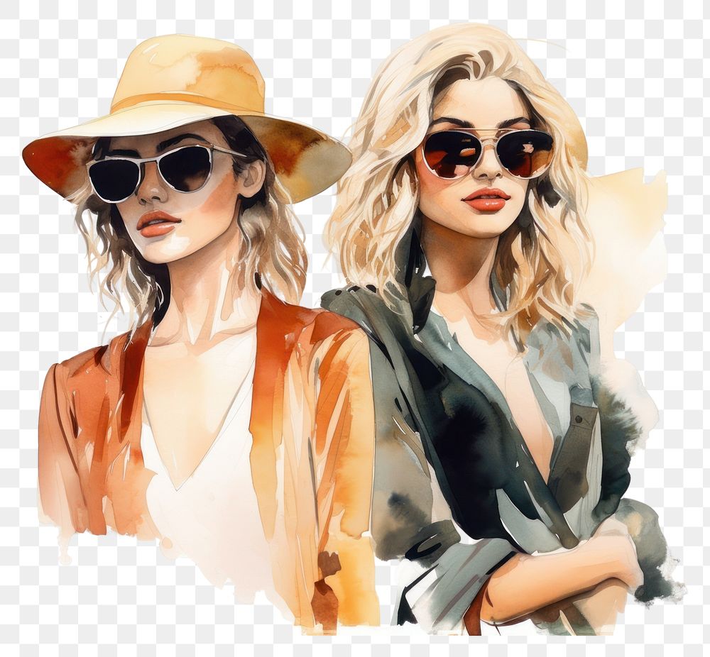 PNG Sunglasses portrait adult togetherness. AI generated Image by rawpixel.
