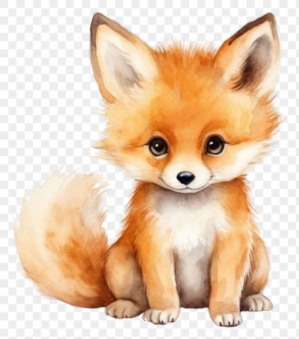PNG Animal mammal cute fox. AI generated Image by rawpixel.