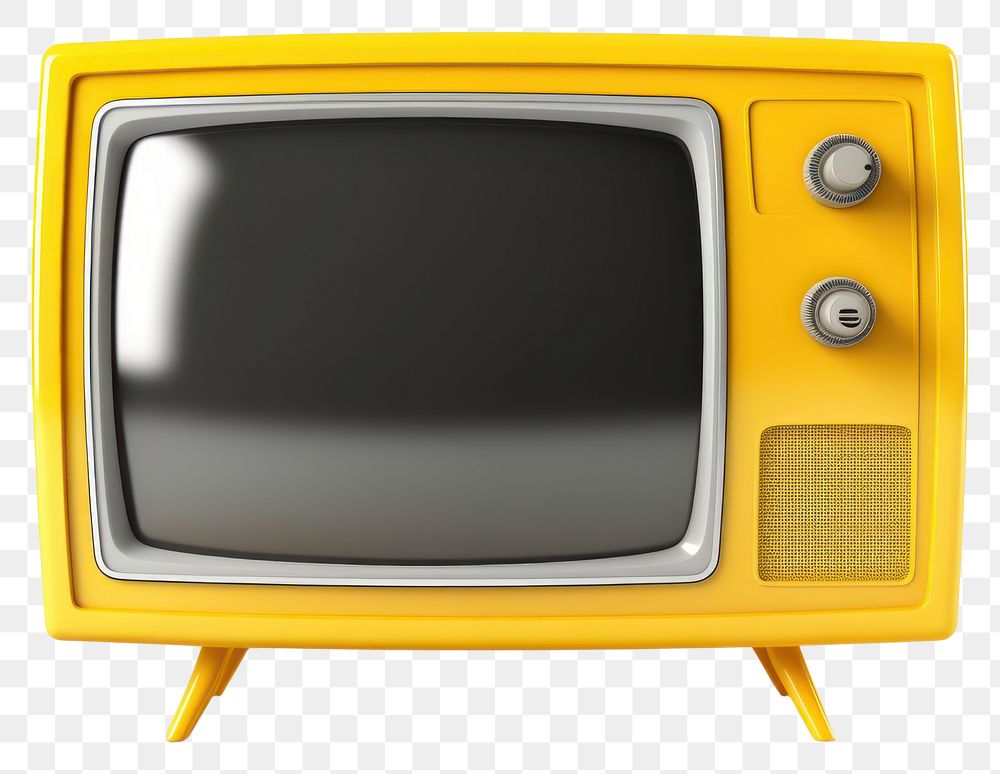 PNG Television screen yellow transparent background