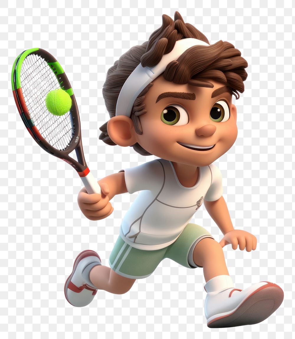 PNG Tennis cartoon sports racket. 