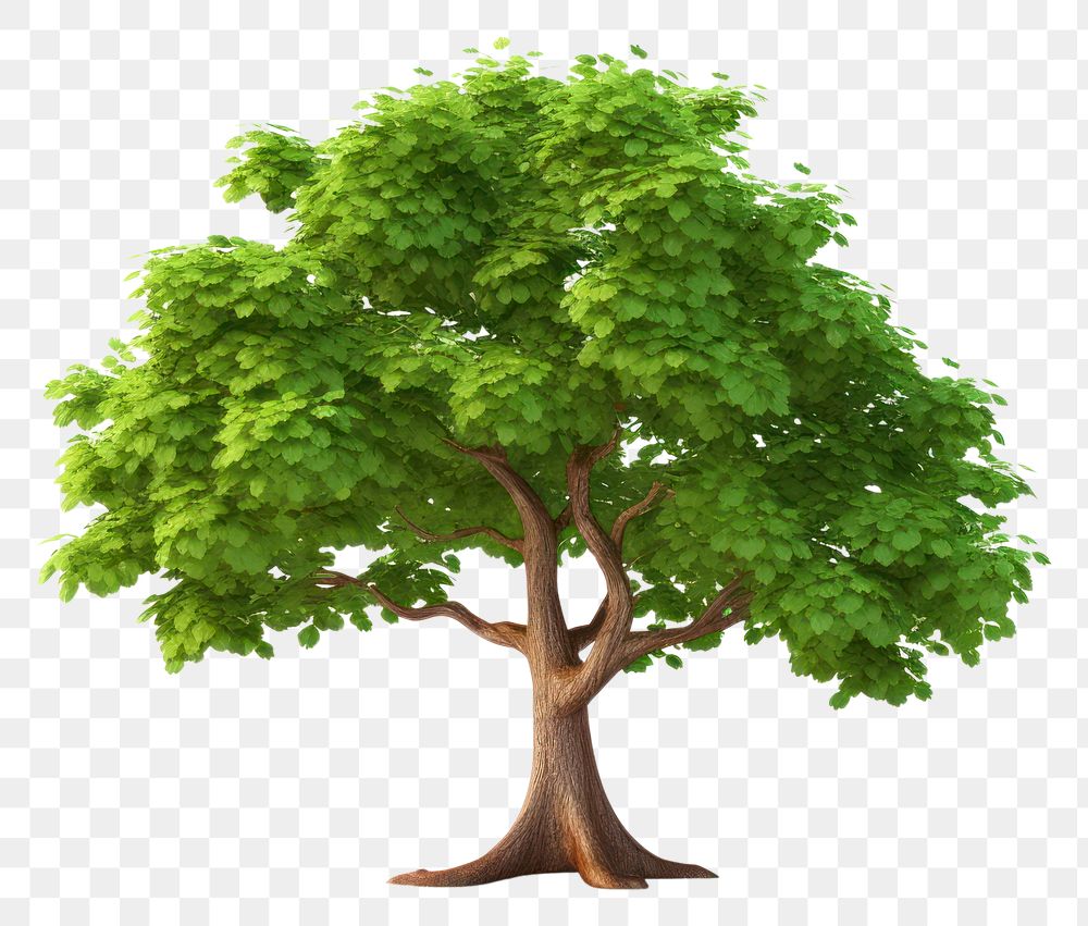 PNG Tree plant white background tranquility. AI generated Image by rawpixel.
