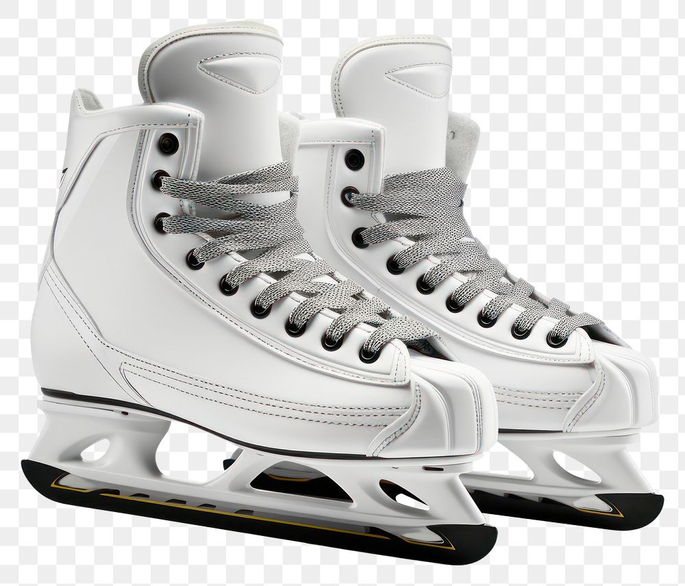 PNG Footwear sports white ice skate. AI generated Image by rawpixel.