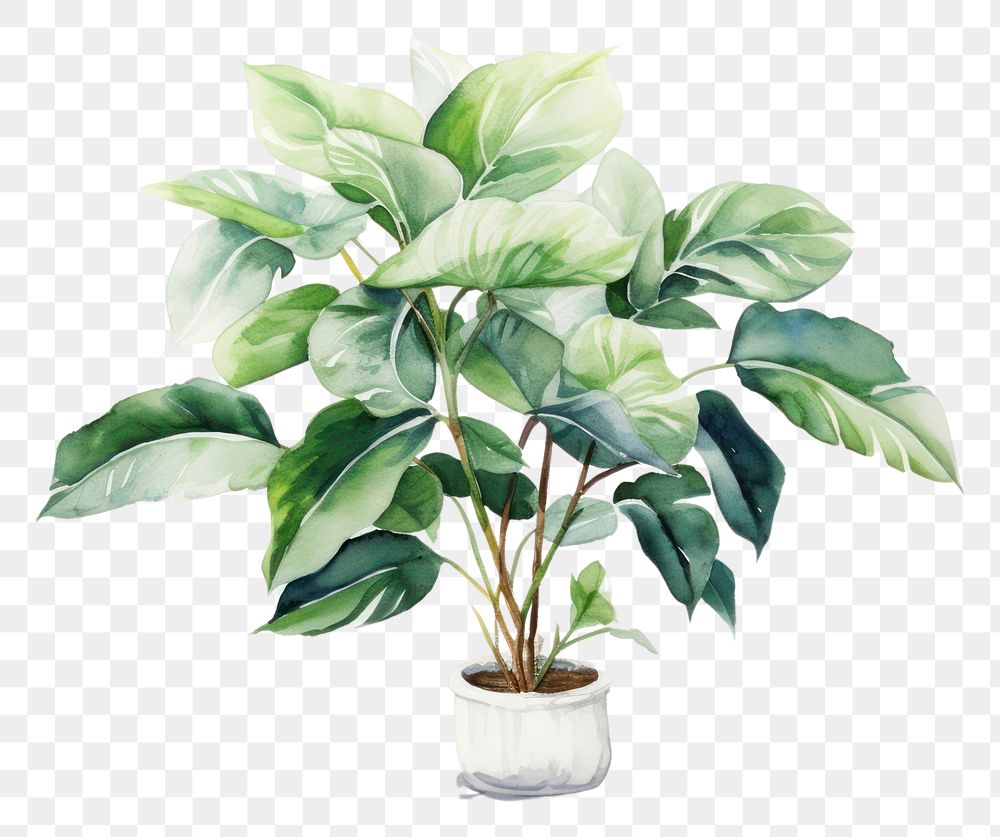 PNG Plant leaf houseplant flowerpot. AI generated Image by rawpixel.