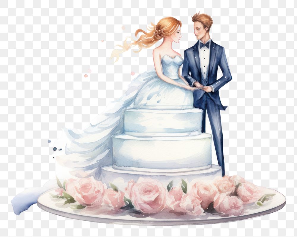 PNG Dessert wedding adult cake. AI generated Image by rawpixel.