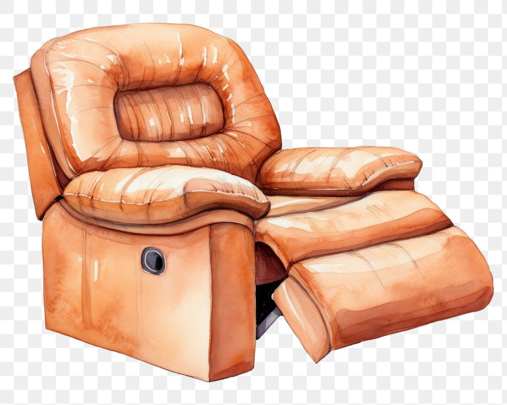 PNG Recliner furniture armchair comfortable. AI generated Image by rawpixel.