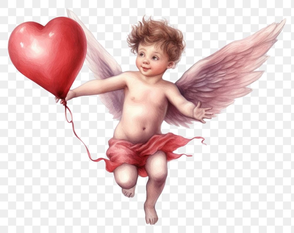 PNG Balloon angel cupid baby. 