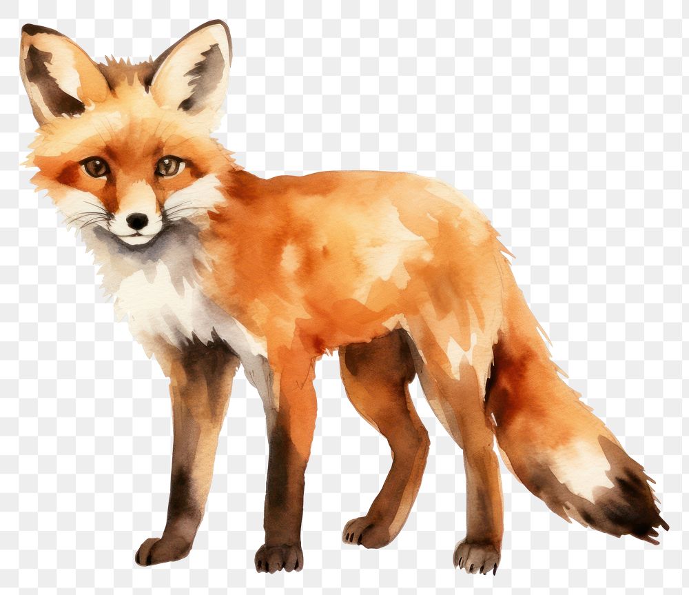 PNG Fox wildlife animal mammal. AI generated Image by rawpixel.