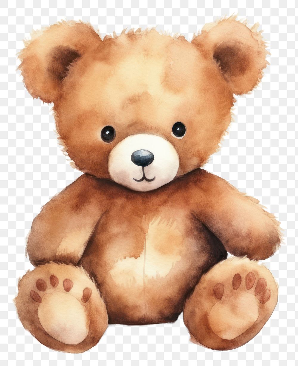 PNG Plush bear toy representation. AI generated Image by rawpixel.