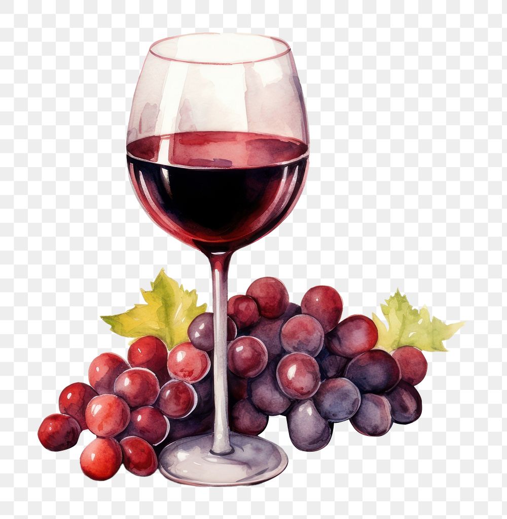 PNG Wine grapes drink glass. AI generated Image by rawpixel.