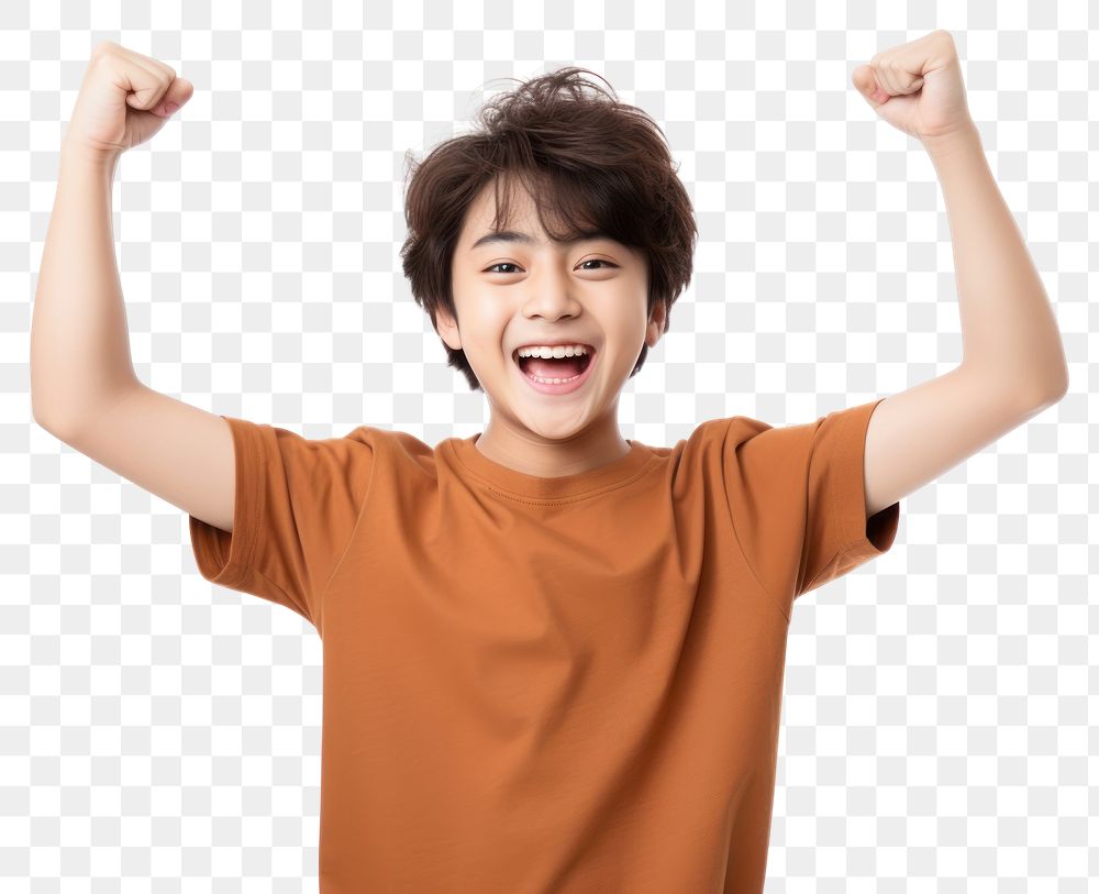 PNG Child achievement excitement gesturing. AI generated Image by rawpixel.