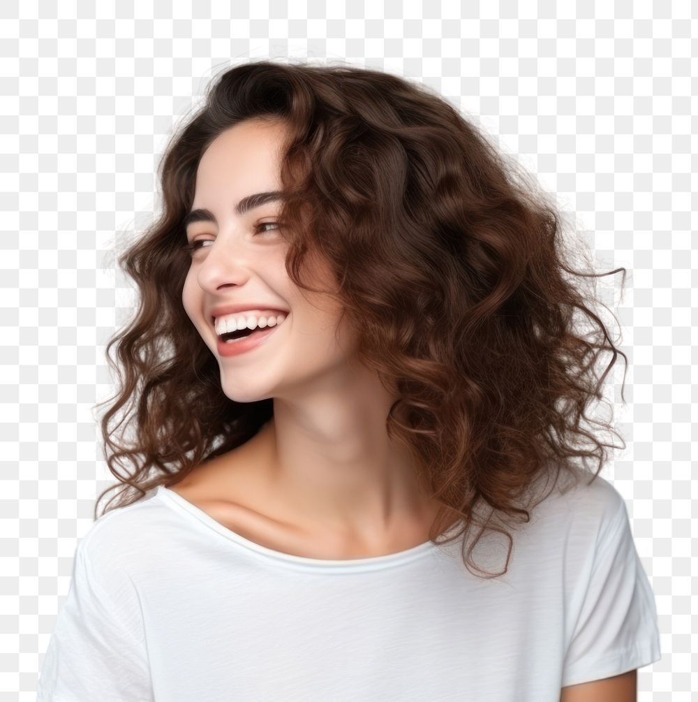 PNG Laughing portrait women adult. 