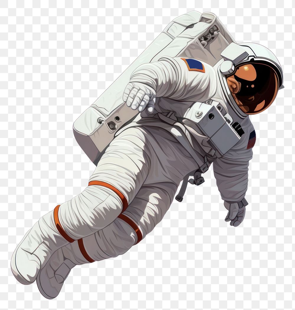 PNG Astronaut white background astronomy universe. AI generated Image by rawpixel.