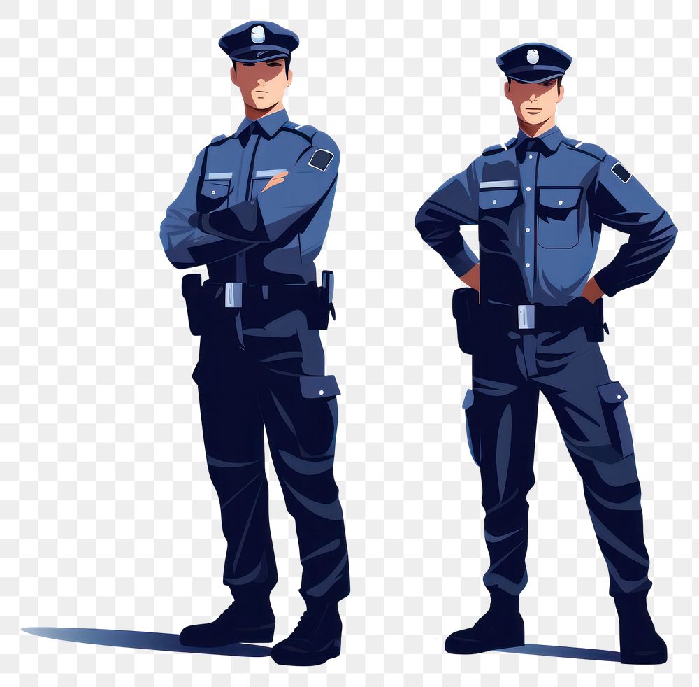 PNG Officer police adult white background. AI generated Image by rawpixel.
