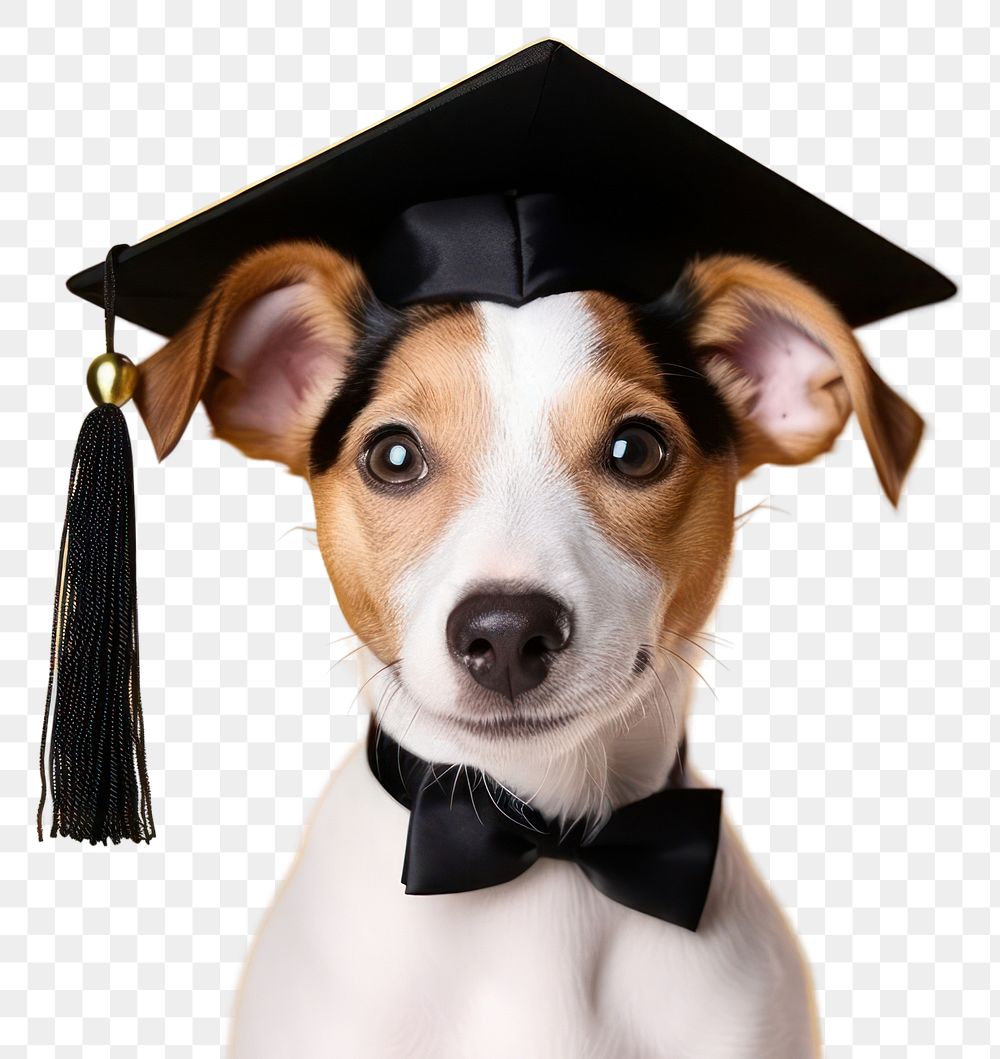 PNG Graduation animal mammal dog. 