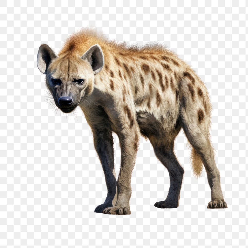 Wildlife animal mammal hyena. AI generated Image by rawpixel.