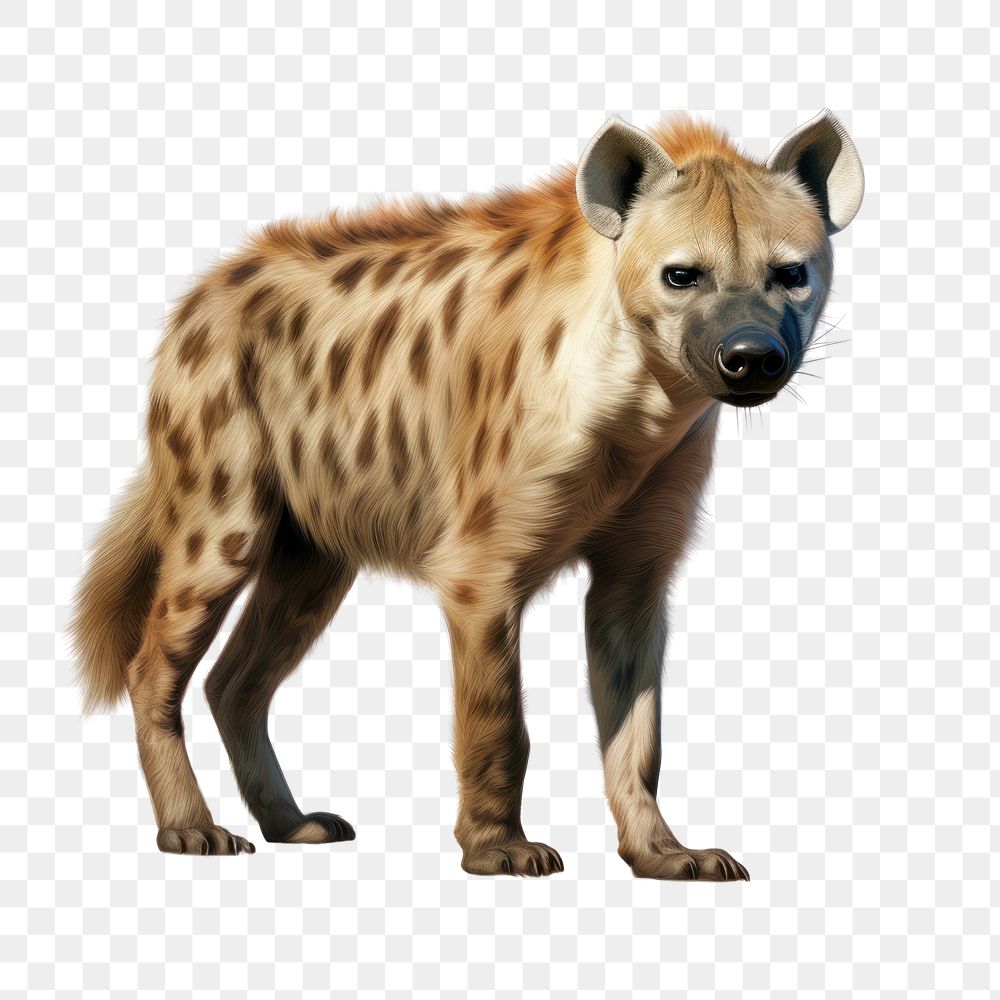 Wildlife mammal animal hyena. AI generated Image by rawpixel.