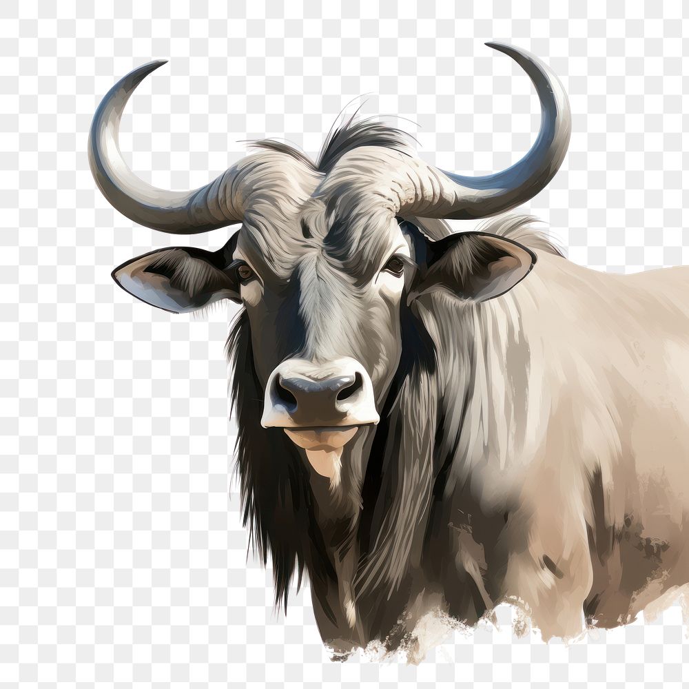 Livestock wildlife cattle mammal. AI generated Image by rawpixel.