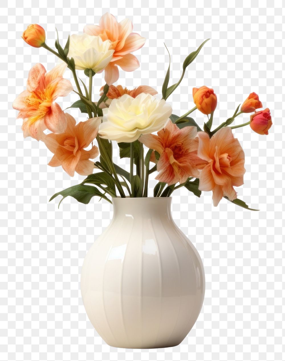 PNG Flower vase plant white. 