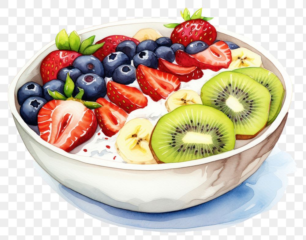 PNG Strawberry blueberry dessert fruit. AI generated Image by rawpixel.