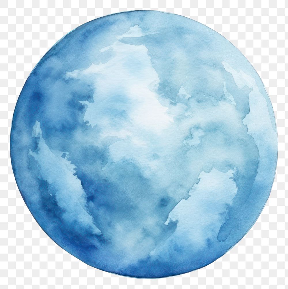 PNG Planet sphere space blue. AI generated Image by rawpixel.