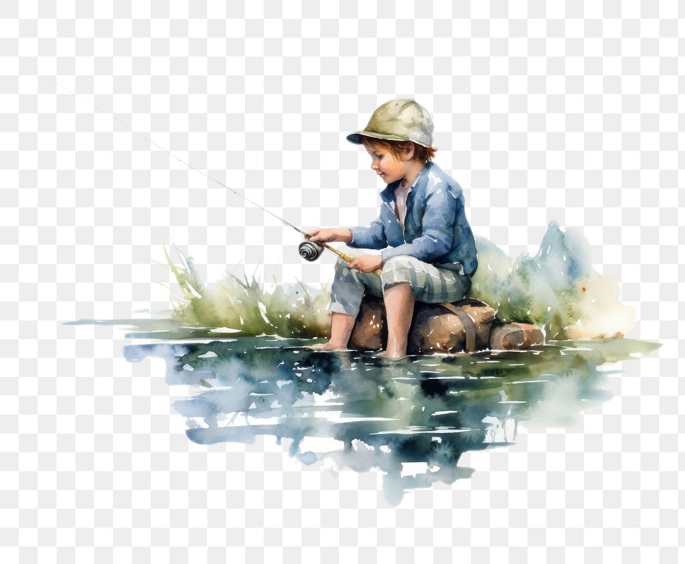 PNG Recreation outdoors fishing nature. AI generated Image by rawpixel.