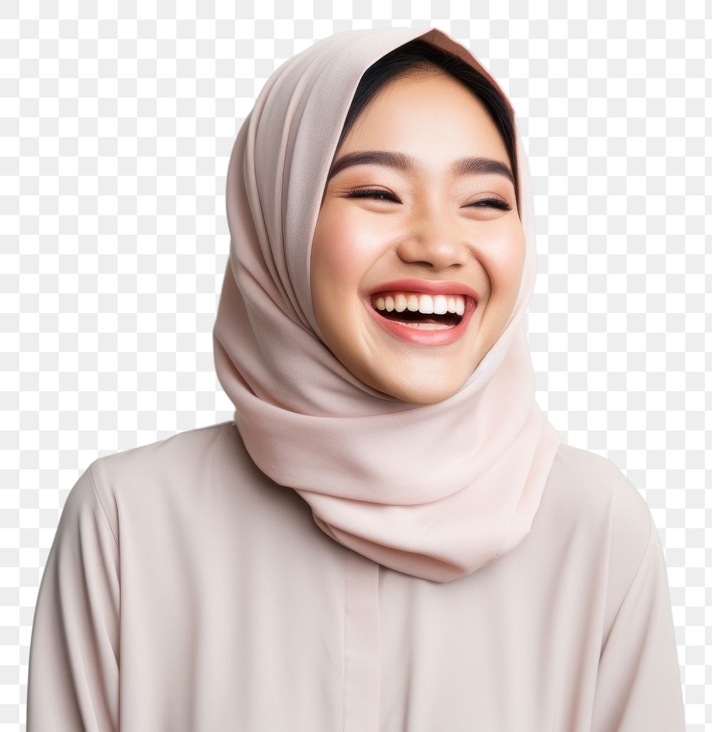 PNG Laughing smiling adult scarf. AI generated Image by rawpixel.