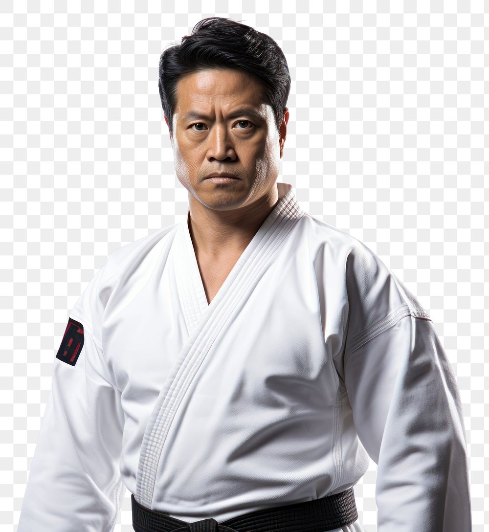 PNG Karate sports adult man. AI generated Image by rawpixel.