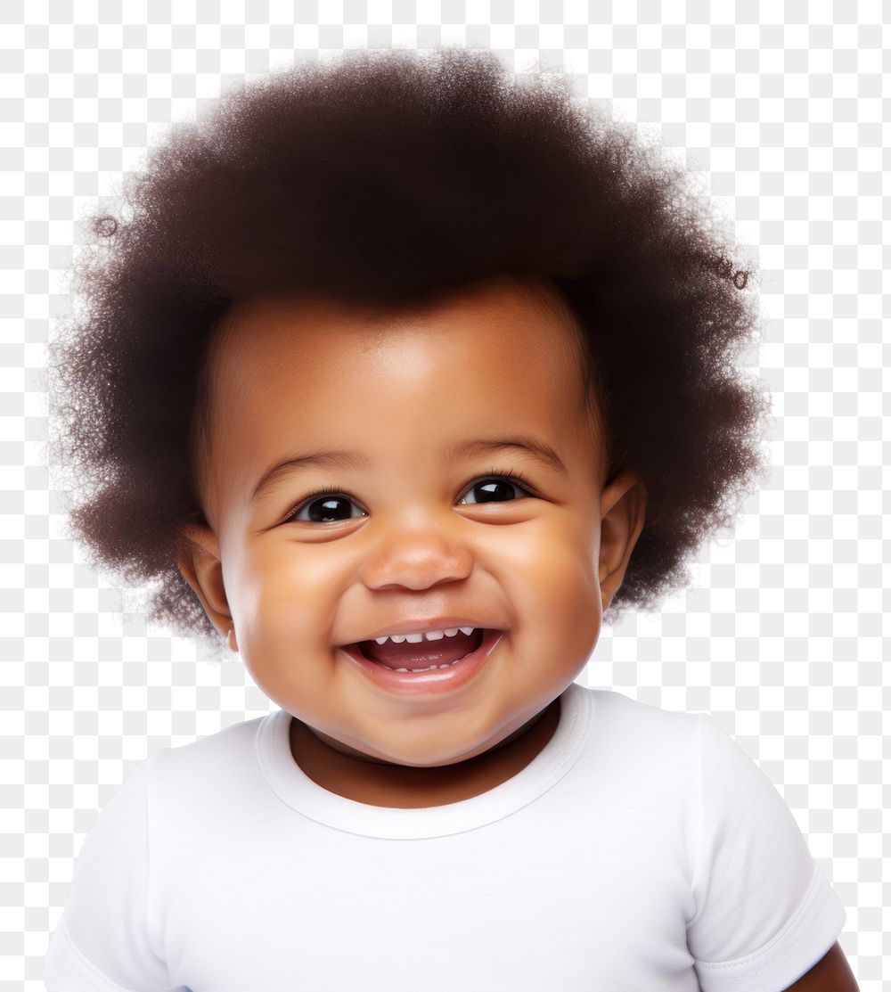 PNG Portrait smile baby photography. AI generated Image by rawpixel.