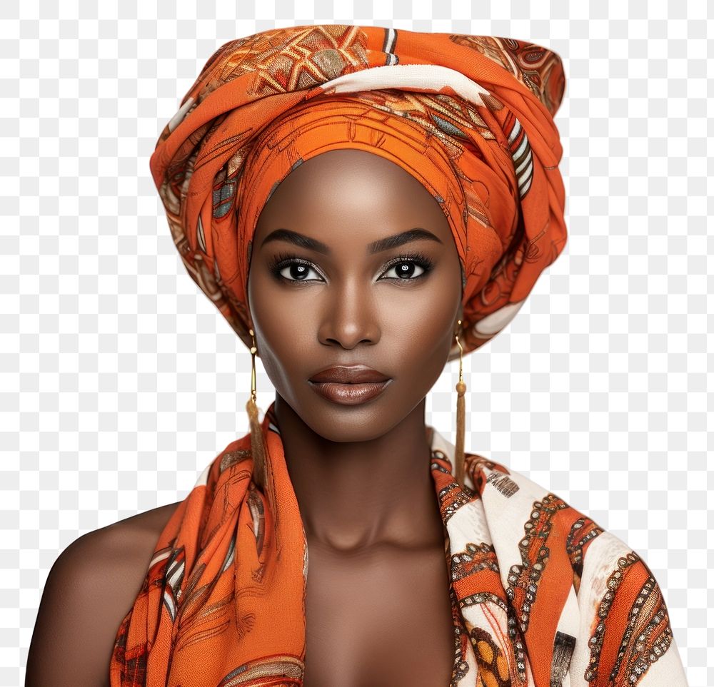 PNG Portrait turban photography perfection. AI generated Image by rawpixel.
