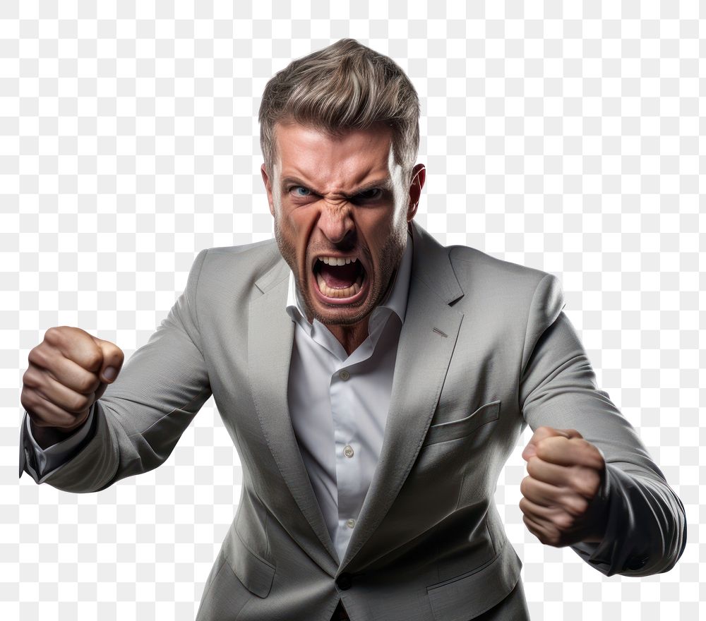 PNG Shouting adult frustration aggression. AI generated Image by rawpixel.