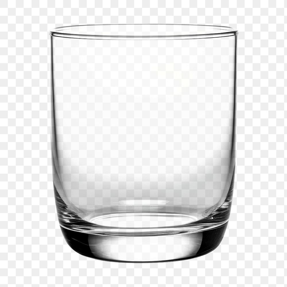 PNG Photo of a plain glass, isolated on an white background --ar 3:2