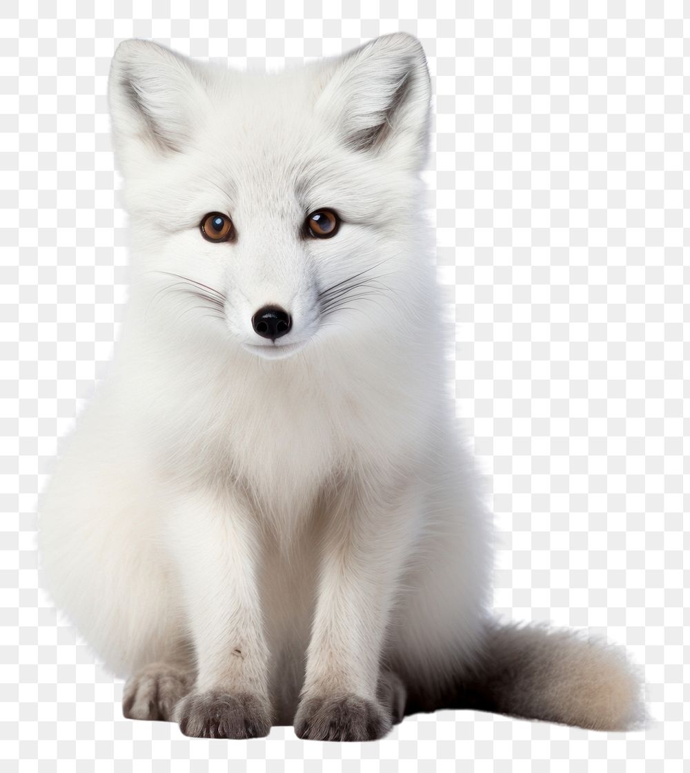 PNG Arctic fox wildlife mammal animal. AI generated Image by rawpixel.