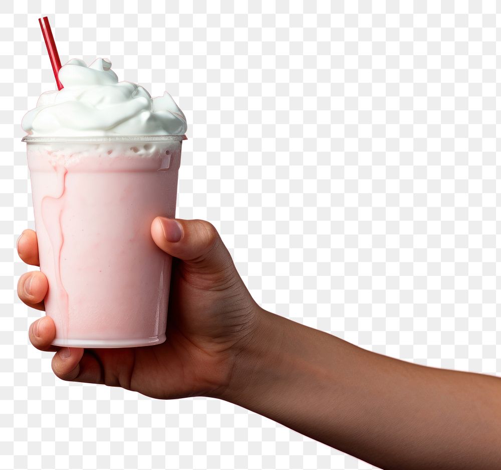 PNG Milk milkshake dessert drink transparent background