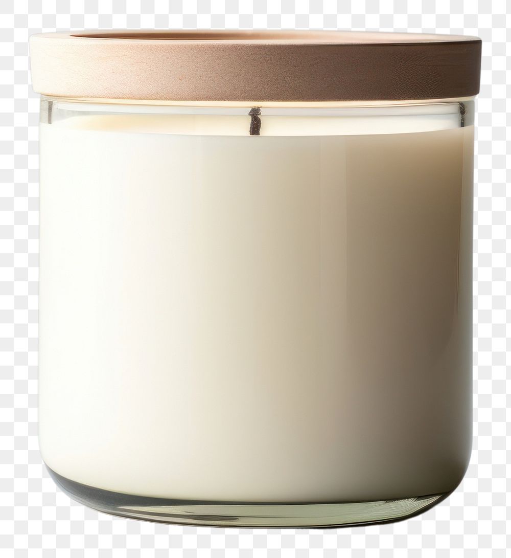 PNG Jar candle milk white background. AI generated Image by rawpixel.