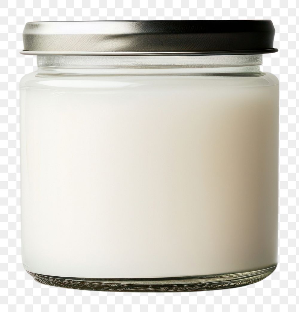 PNG Jar milk white background container. 